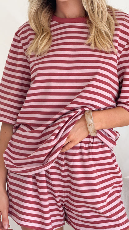Marley Shorts - Red Stripe