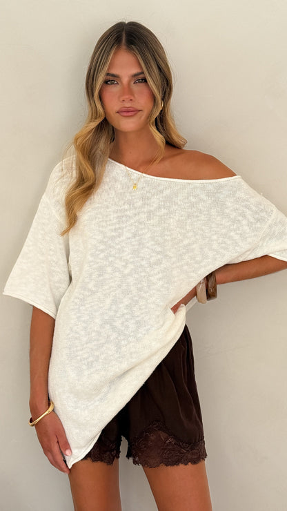 Makoa Lace Shorts - Chocolate