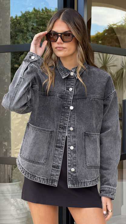Franklyn Denim Jacket - Black Wash