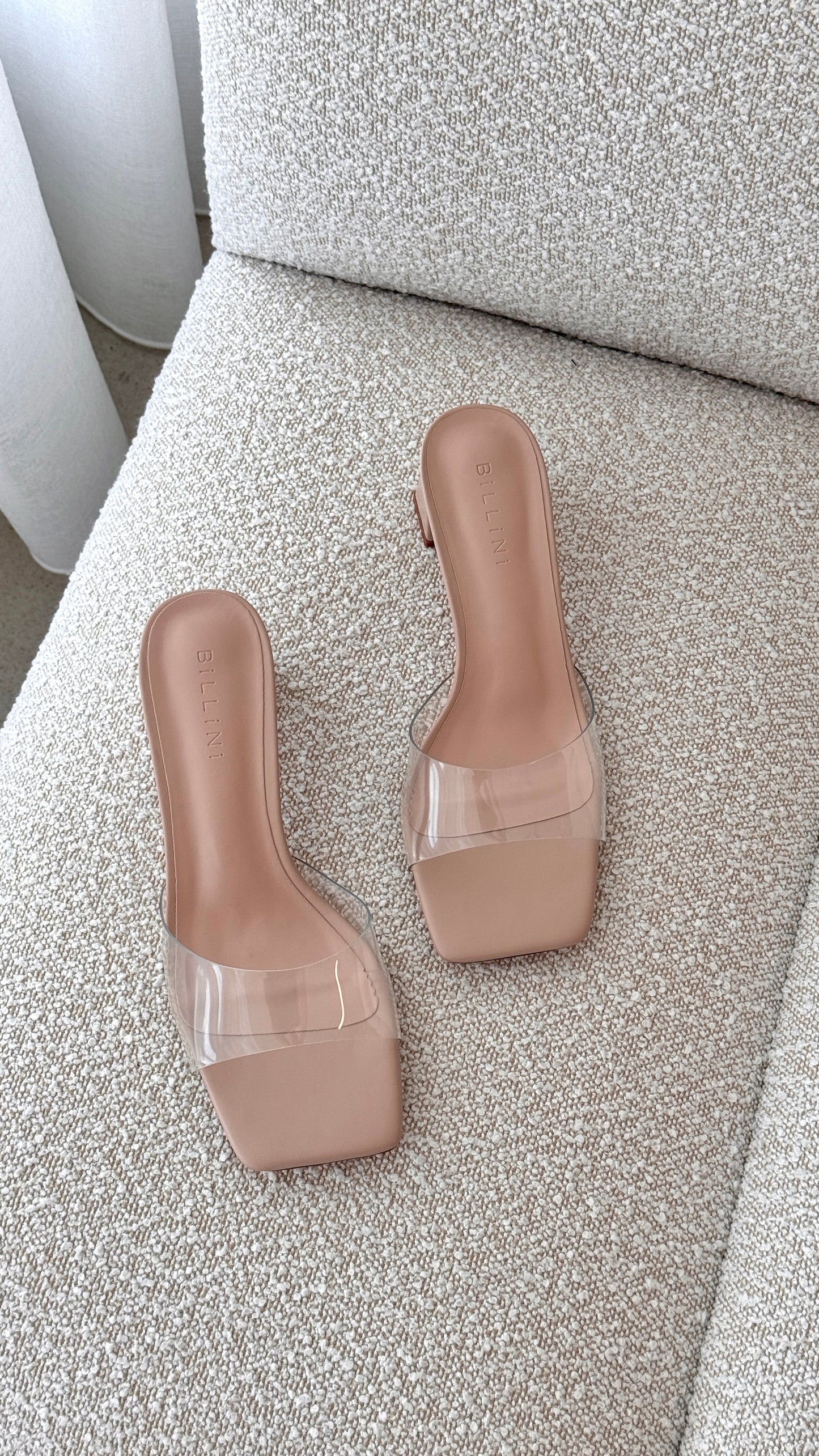Finbar Heel - Clear / Nude