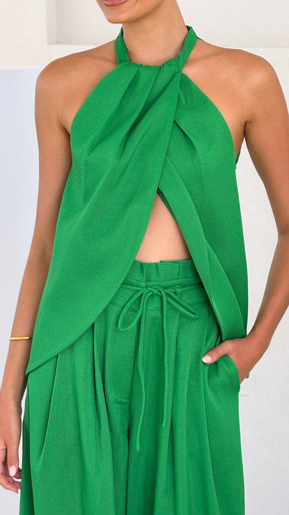 Melinda Halter Top - Green