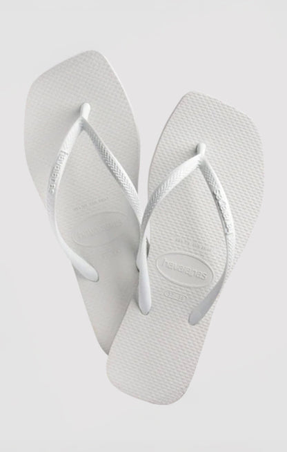 Havaianas Slim Square Thong ~ White