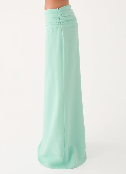 Tillie Maxi Skirt - Aqua
