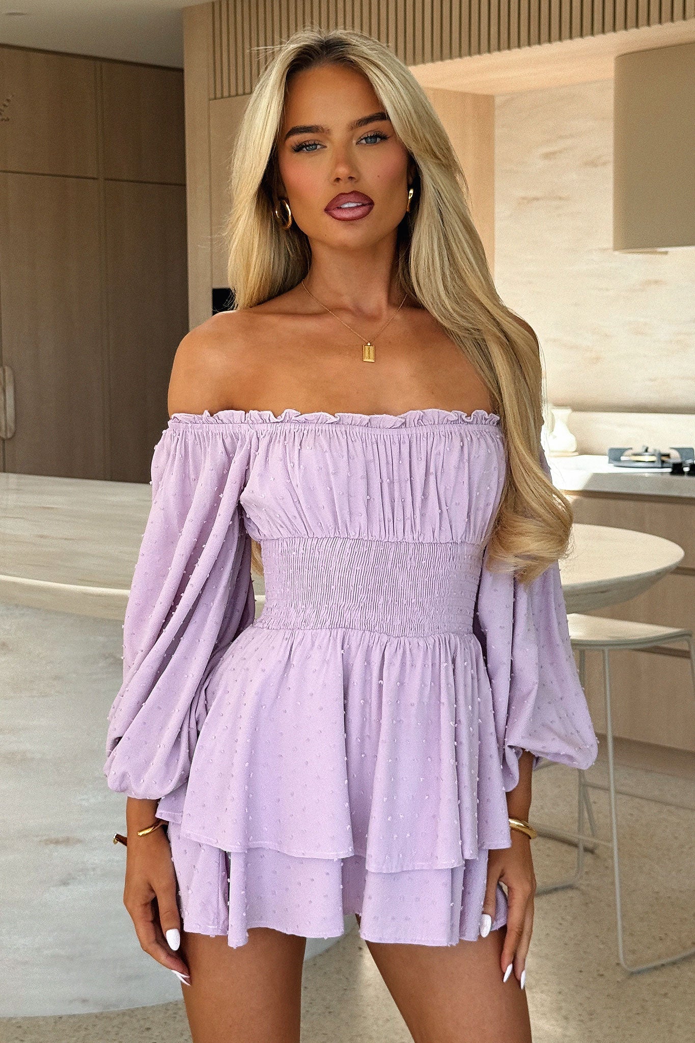Ahoy Playsuit - Lilac