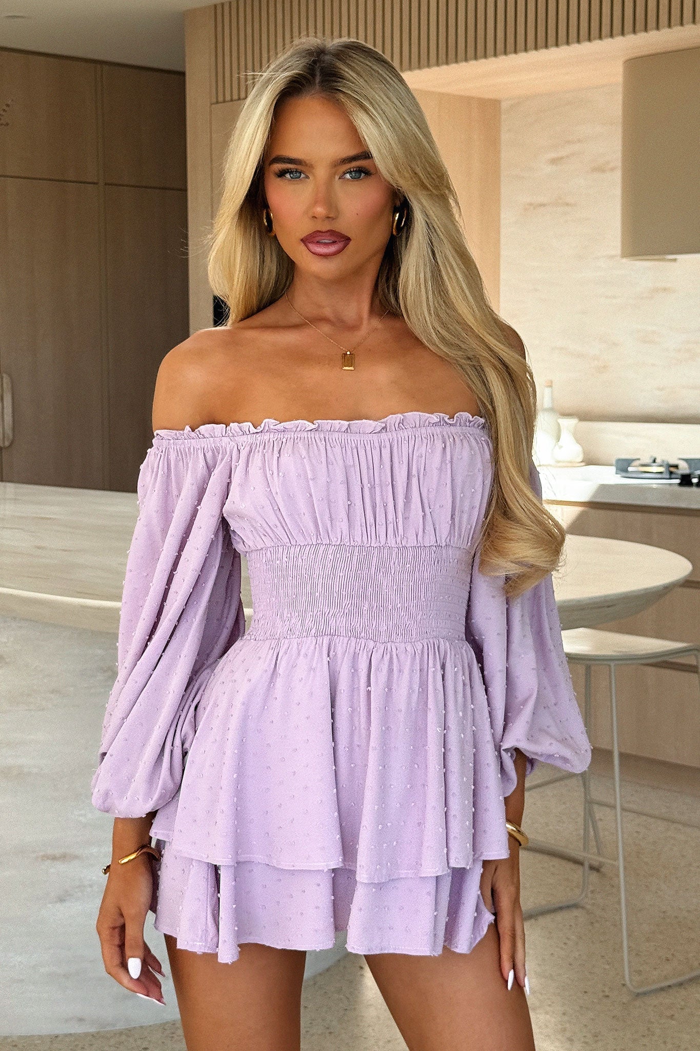 Ahoy Playsuit - Lilac