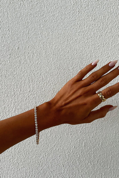 Allegra Tennis Bracelet - 18K Gold Plated