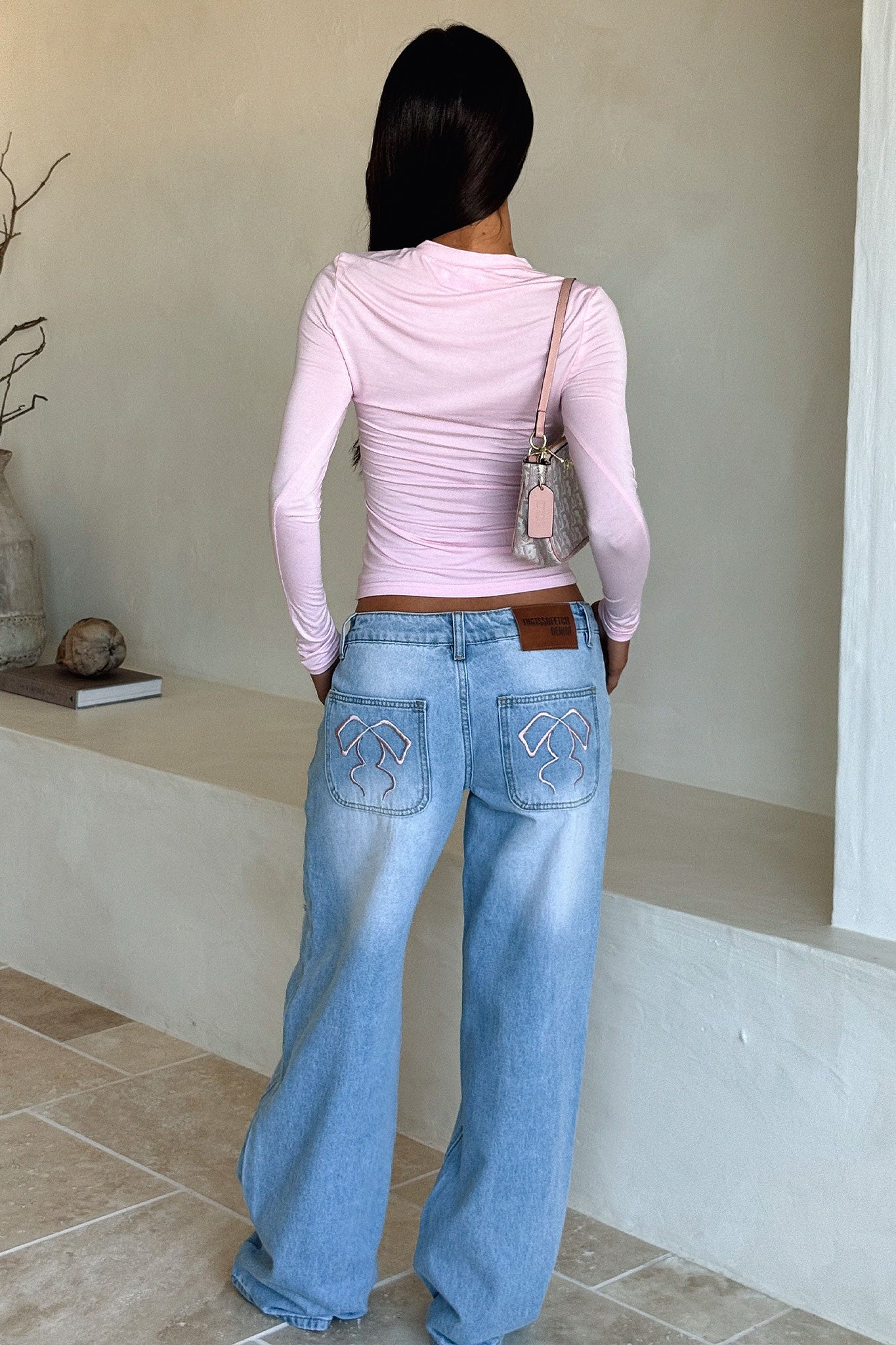 Avelyn Low Rise Jeans - Blue