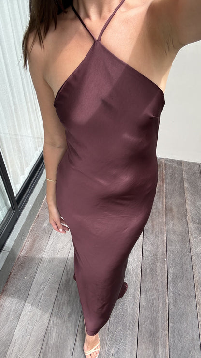 Chiara Maxi Dress - Chocolate