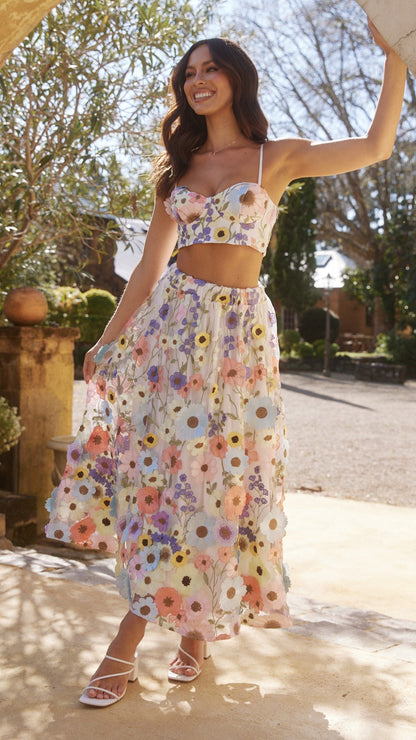 Naja Crop Top - Multi Floral