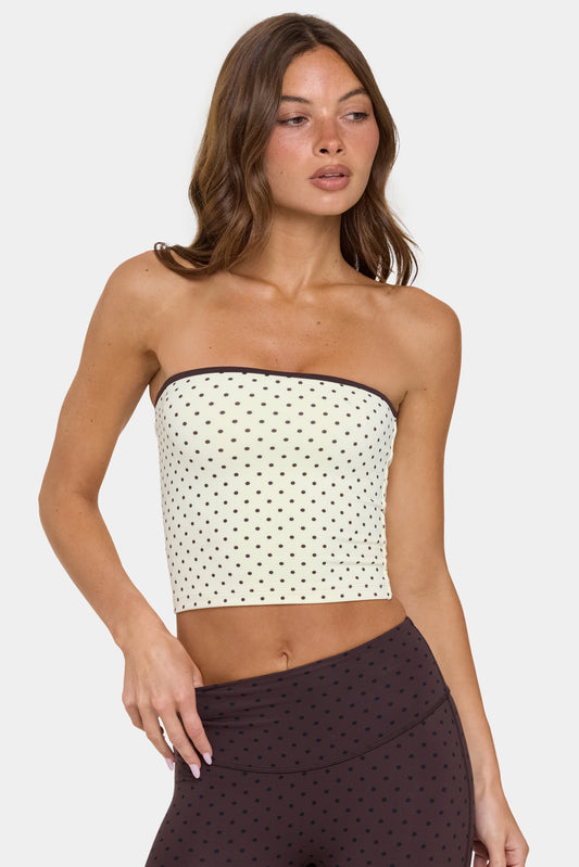Soft Active Bandeau Top in Cookie Butter