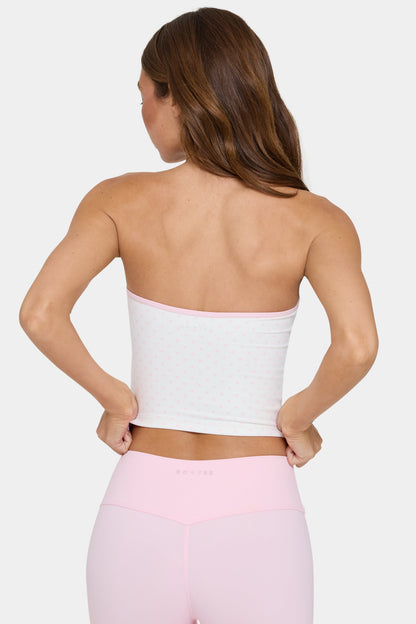 Soft Active Bandeau Top in Cotton Candy