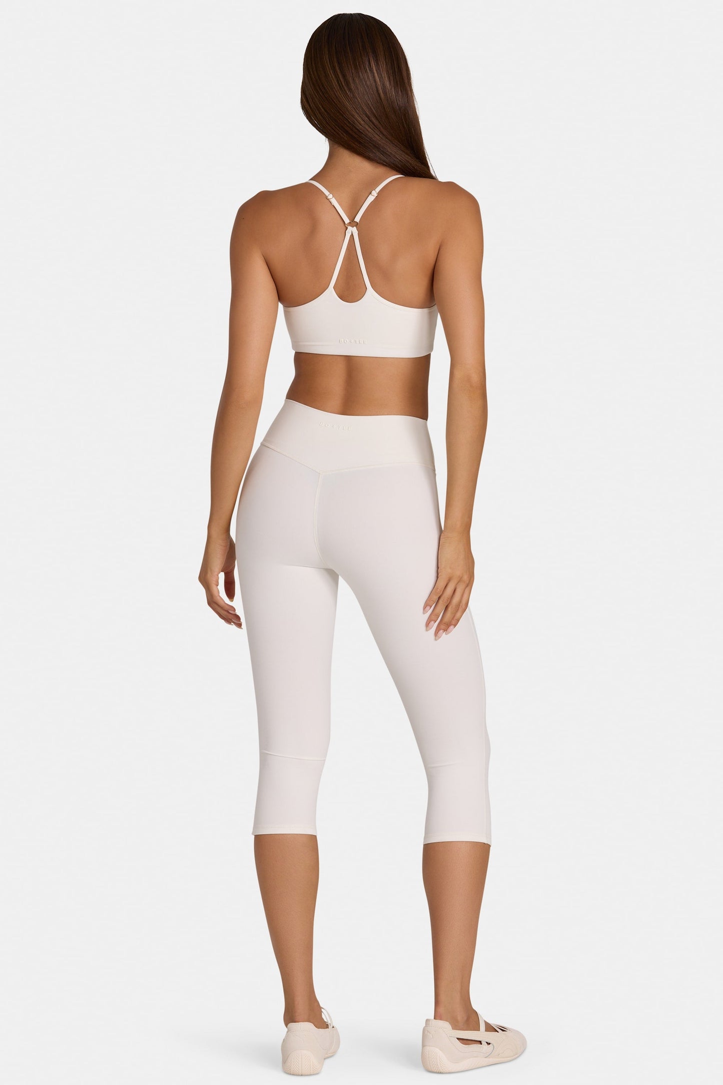 Soft Active Capri Leggings in Coconut