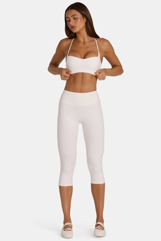 Soft Active Capri Leggings in Coconut