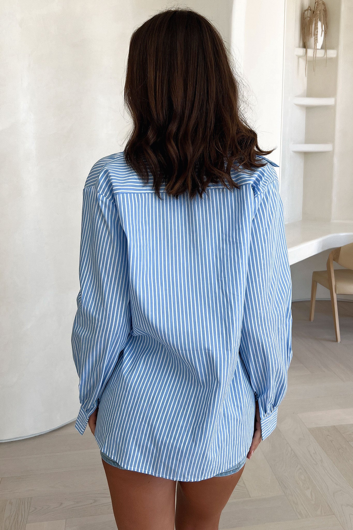 Boston Shirt - Blue Pinstripe