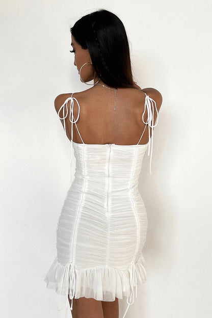 Cassidy Dress - White Mesh