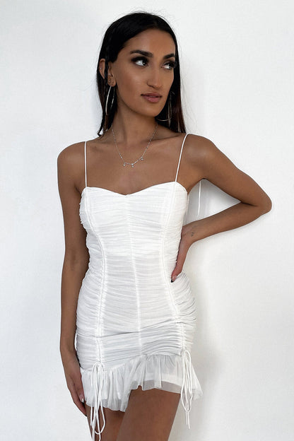 Cassidy Dress - White Mesh