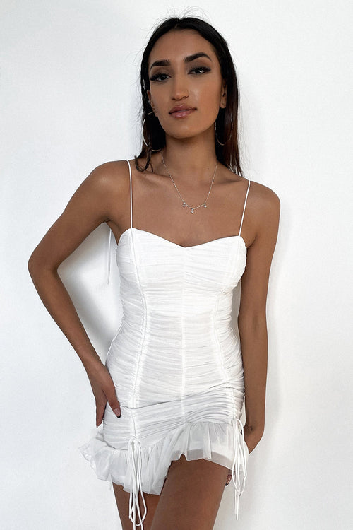 Cassidy Dress - White Mesh