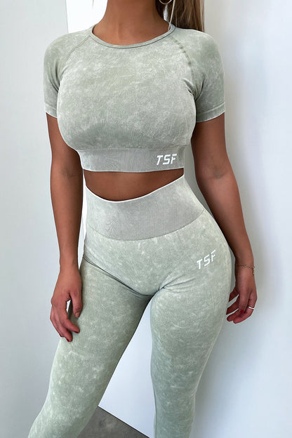 Caz Short Sleeve Top - Sage