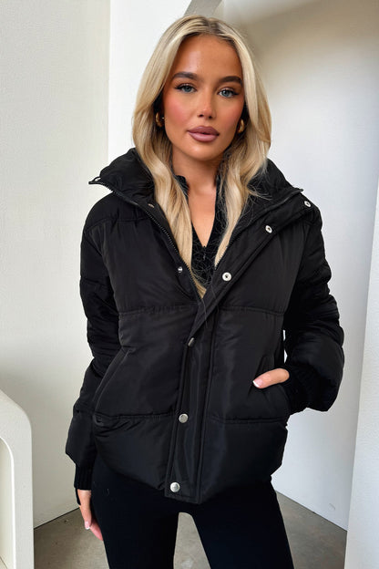 Coleman Puffer Jacket - Black