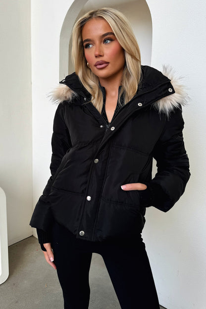 Coleman Puffer Jacket - Black