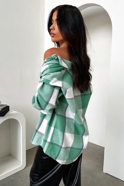 Denver Flannel Shirt - Green Plaid