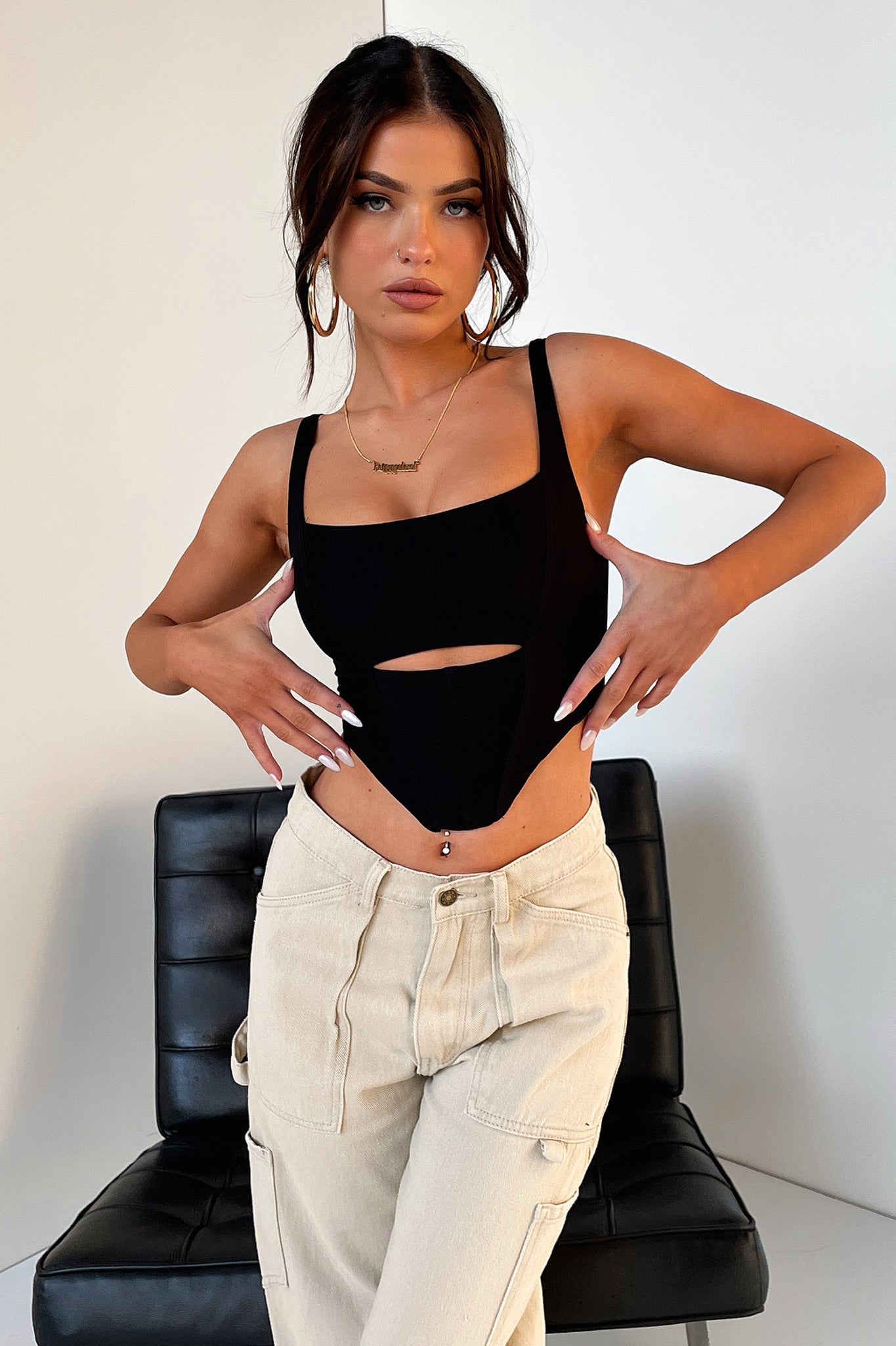 Destiny Crop - Black