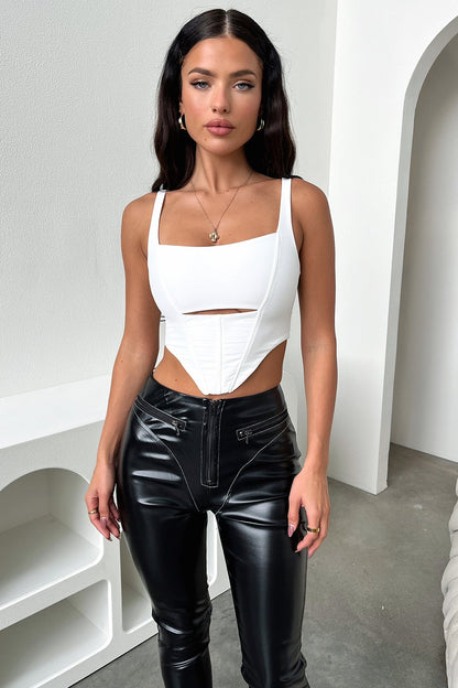 Destiny Crop - White