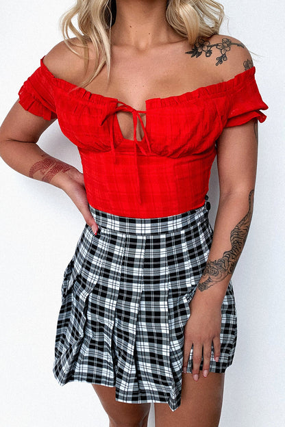 Frenchie crop - Red