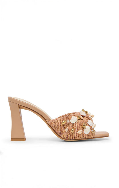 Dolce Vita Tylah Heel ~ Toffee Beaded Raffia