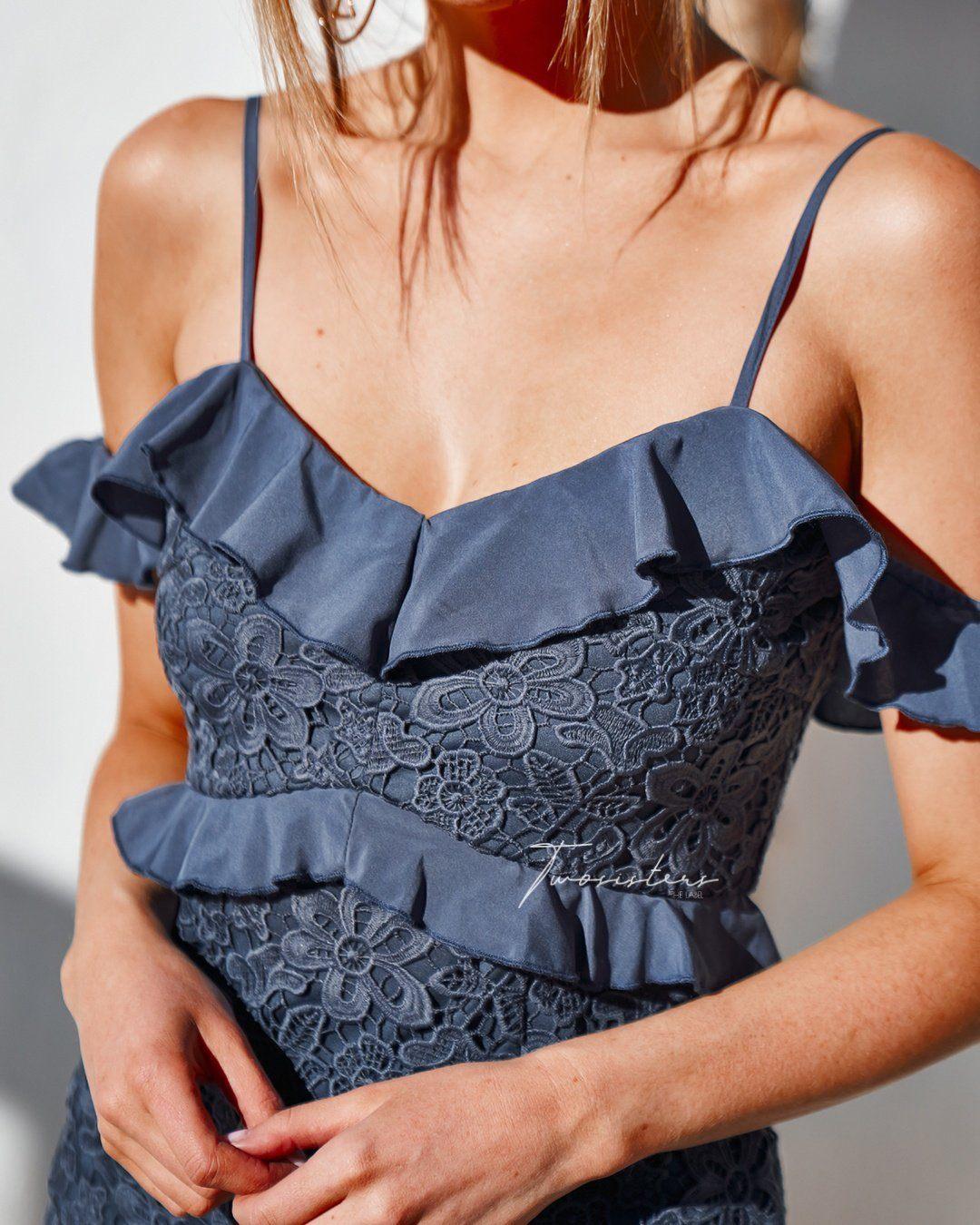 Lizzie Dress - Steel Blue