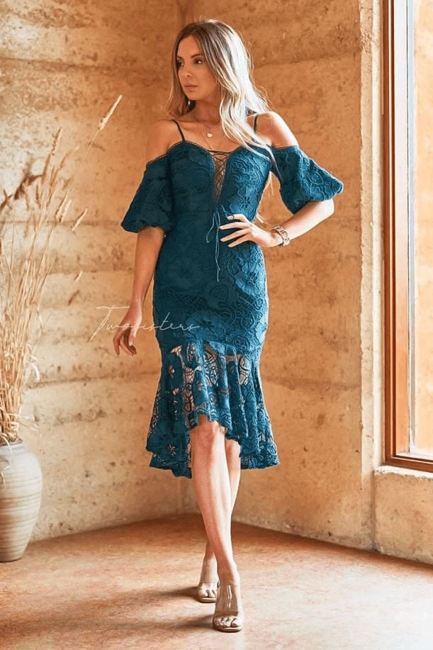 Riana Dress - Emerald Green
